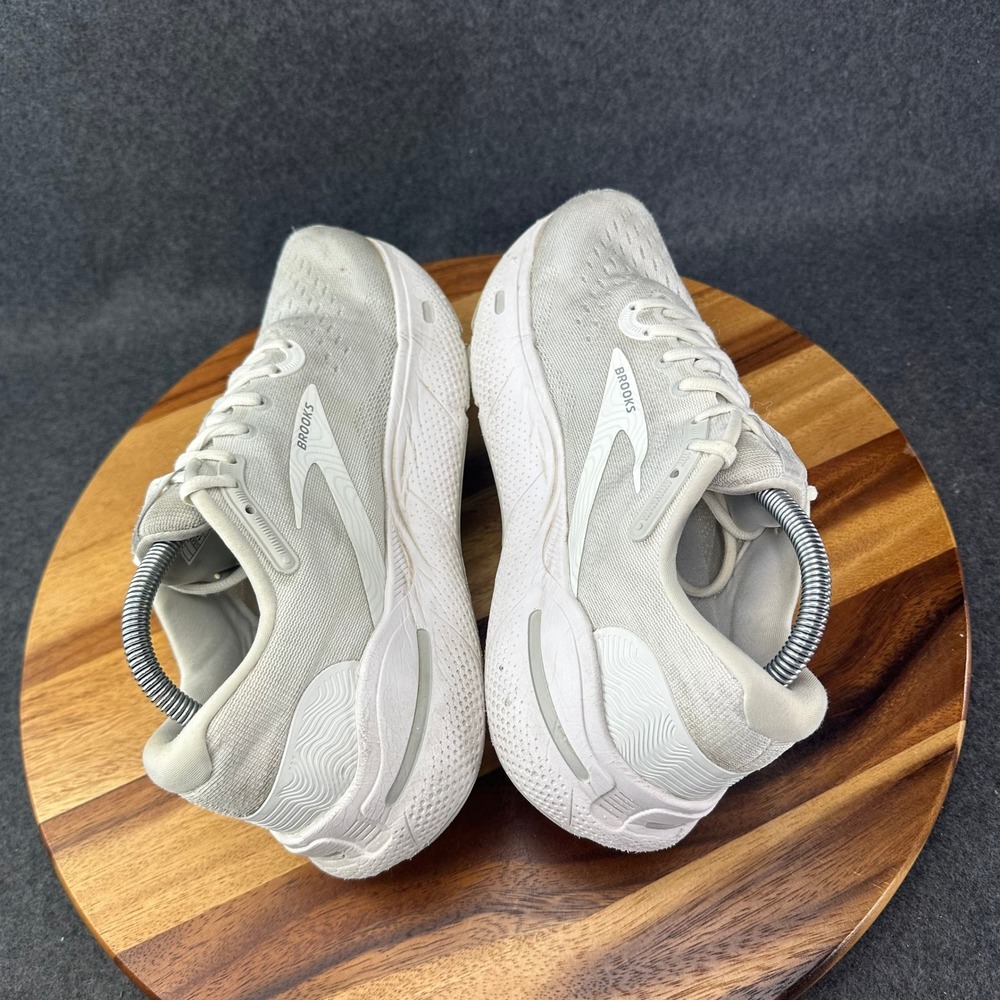 Brooks Ghost Max Womens Running Shoes White Oyster 1203951B124 Size 11 Medium B - Picture 9 of 13